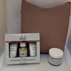 Samara Vegan Crossbody Bag with Whish Hydration Kit & Whish Purifying Mask- NWT